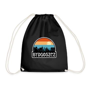 Bydgoszcz Pologne Flag Skyline Souvenir de voyage - Sac de sport léger - noir - Devant