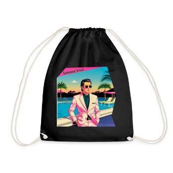 Style d’été - Sac de sport léger - noir - Devant