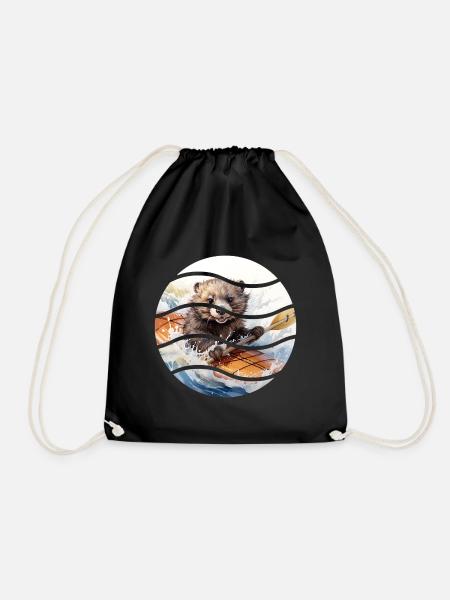 Kanu Sea Otter - Turnbeutel - Schwarz