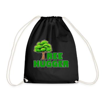Environment, Tree, Earth, Nature, Statement, Environmental Protection - Drawstring Bag - black - Front