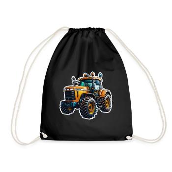 Tracteur - Sac de sport léger - noir - Devant