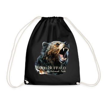Wood Buffalo National Park - Drawstring Bag - black - Front