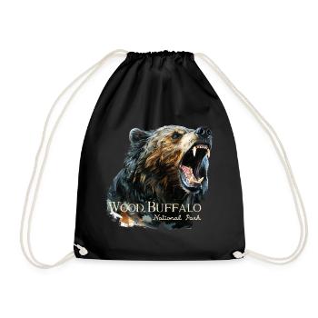 Wood Buffalo National Park - Drawstring Bag - black - Front