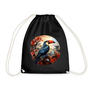 Toucan - Drawstring Bag - black - Front