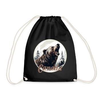 Canadian Grizzly - Turnbeutel - Schwarz - Vorne