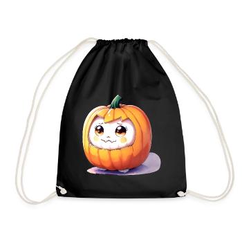 Citrouille collection Kawaii - Sac de sport léger - noir - Devant