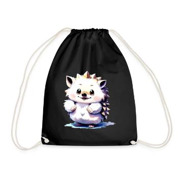Hérisson collection Kawaii - Sac de sport léger - noir - Devant