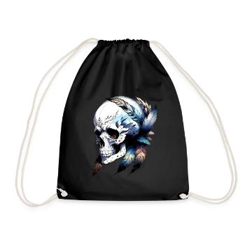 Harpie Skull collection Goth - Sac de sport léger - noir - Devant