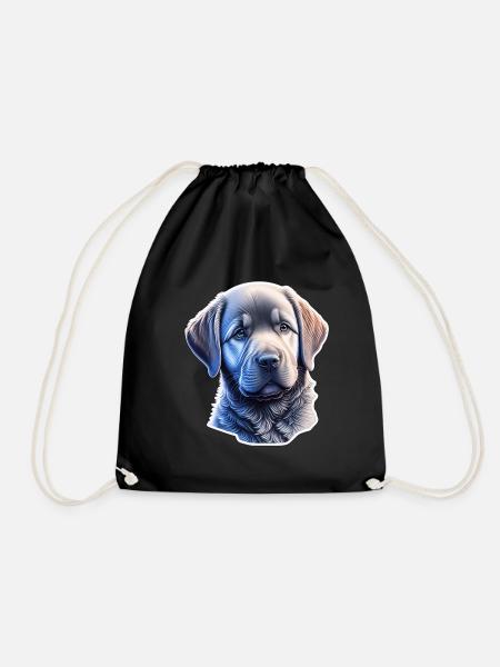 Niedlicher Labrador Retriever Welpe - Turnbeutel - Schwarz