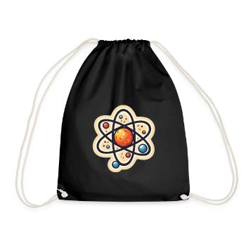 Atom Physics Nerd Atomic Model - Sac de sport léger - noir - Devant