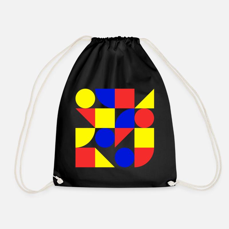Form, Geometrie, Kunst, Bauhaus - Turnbeutel - Schwarz