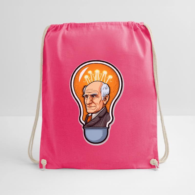 Eddison Light Bulb Physics Electrical Engineering Drawstring Bag