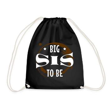 Frère et sœur Amour Big Brother Sis Déclaration - Sac de sport léger - noir - Devant