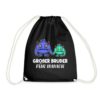 Frère Big Brother Déclaration Amour fraternel - Sac de sport léger - noir - Devant