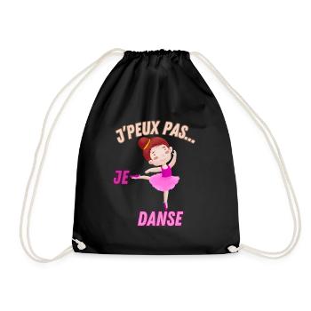 j'peux pas...je danse - Sac de sport léger - noir - Devant