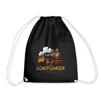 Railroader - Drawstring Bag - black - Front