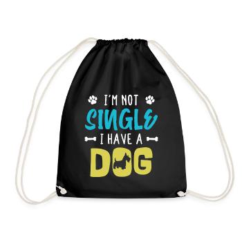 Déclaration de chien Animal préféré Animaux de compagnie Animaux - Sac de sport léger - noir - Devant