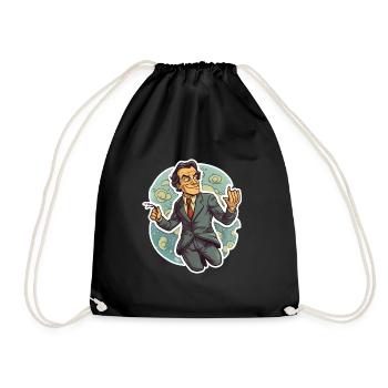 Richard Feynman - Drawstring Bag - black - Front