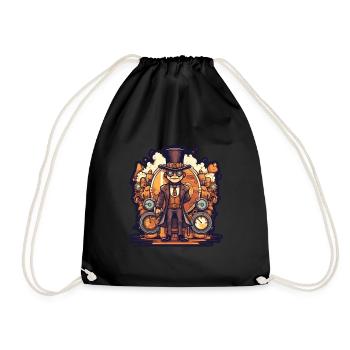 Steampunk Streetwear - Sac de sport léger - noir - Devant