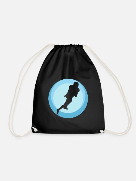 Quarterback Gridiron - Turnbeutel - Schwarz