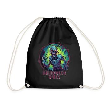 Halloween Zombie d’horreur effrayant - Sac de sport léger - noir - Devant