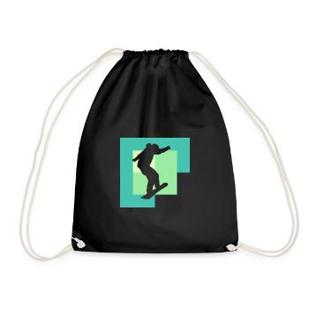 Snowboard Snowboarding Snowboarders - Drawstring Bag - black - Front