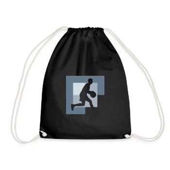 Basketball Dribble - Drawstring Bag - black - Front