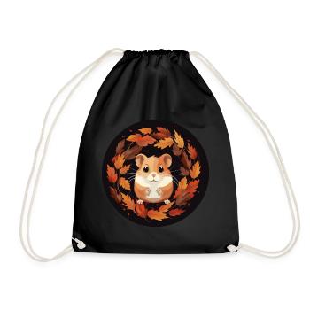 Hamsters d’automne - Sac de sport léger - noir - Devant