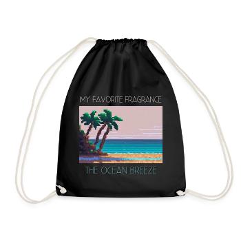 Mein Lieblingsduft The Ocean Breeze - Turnbeutel - Schwarz - Vorne