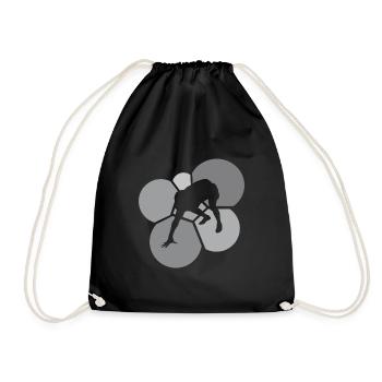 American Football Gridiron Tailback - Drawstring Bag - black - Front