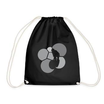 Dirt Downhill Downhiller Mountain Bike - Drawstring Bag - black - Front