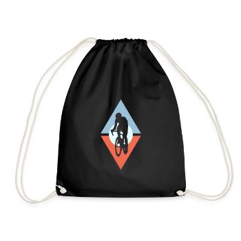 Cycling Cycling Cycling Course - Drawstring Bag - black - Front