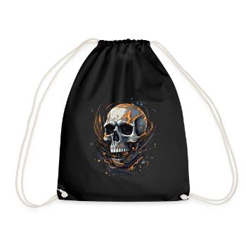 Déguisement de squelette d’Halloween - Sac de sport léger - noir - Devant