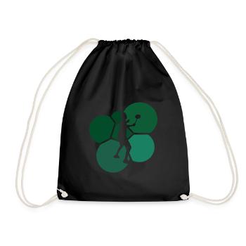 Badminton Smash Badminton Racket Clear - Drawstring Bag - black - Front