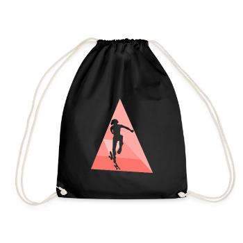 Skateboard Skateboarder Skateboard sk8 - Sac de sport léger - noir - Devant