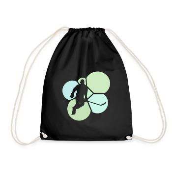 Hockey sur glace Hockey sur glace Rondelle de joueur de hockey sur glace - Sac de sport léger - noir - Devant