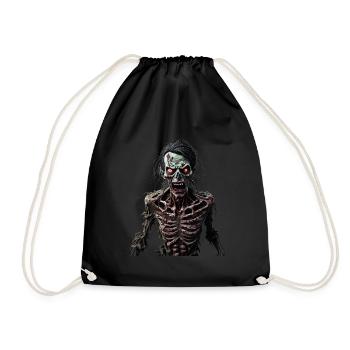 Zombie pas très heureux - Sac de sport léger - noir - Devant