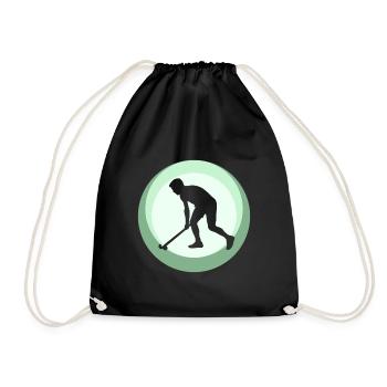 Bâton de hockey sur gazon Hockey en salle - Sac de sport léger - noir - Devant