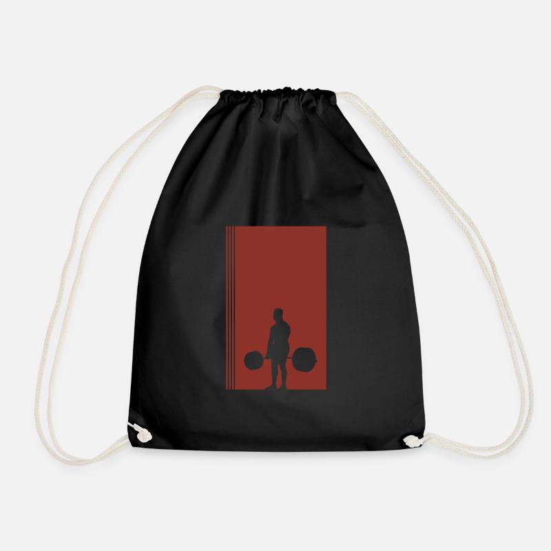Haltérophilie Musculation Bodybuilder Musculation - Sac de sport léger - noir