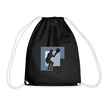 Lacrosse Crosse Stock Crosse - Turnbeutel - Schwarz - Vorne