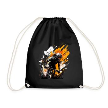 VTT vélo - Sac de sport léger - noir - Devant