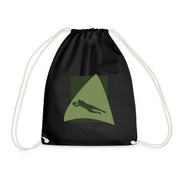Soccer Player Soccer - Drawstring Bag - black - Front