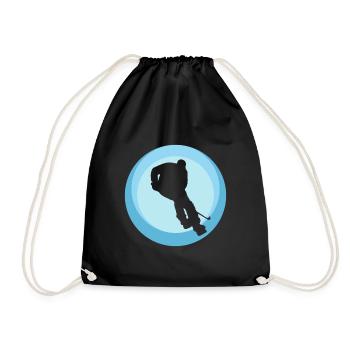 Joueur de hockey sur glace Bodycheck - Sac de sport léger - noir - Devant