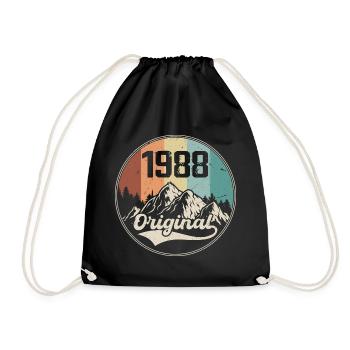 Original 1988 Cadeau D'anniversaire - 1988 - Sac de sport léger - noir - Devant