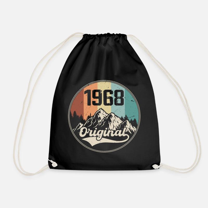 Original 1968 Geburtstagsgeschenk - 1968 - Turnbeutel - Schwarz