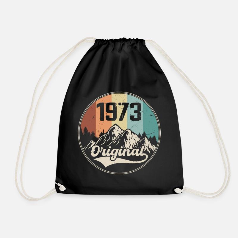 Original 1973 Geburtstagsgeschenk - 1973 - Turnbeutel - Schwarz