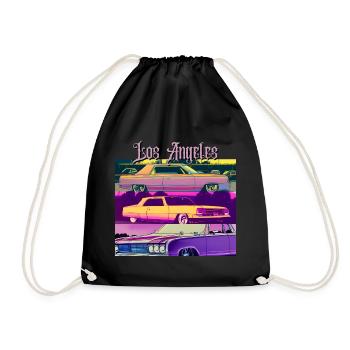Los Angeles Lowrider - Turnbeutel - Schwarz - Vorne