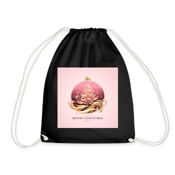 Christmas - Drawstring Bag - black - Front