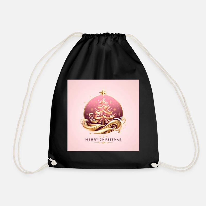 Christmas - Drawstring Bag - black