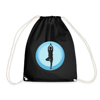 Mantra Power Meditation - Drawstring Bag - black - Front